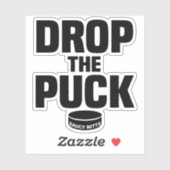 Drop The Puck Drop de Hockey Puck Laptop Sticker (Vel)