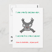 Dropbeer Australis Briefkaart (Voorkant / Achterkant)