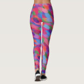 Droplets arc-en-ciel Colorful Print Leggings (Dos)