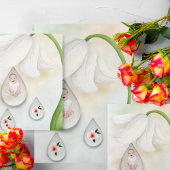 droplets de fées blanches 1 carte d'anniversaire