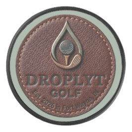 Droplyt Golf Rustic Logo Puck
