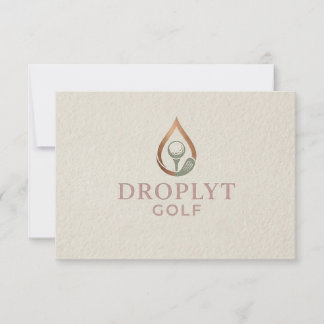 Droplyt Golf Signature Thank You Card Bedankkaart