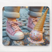 Dropped Ice Cream Cones beroemd gemaakt door Child Muismat (Voorkant)