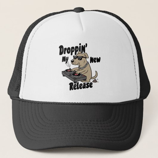 Droppin 'My New Release Dog Hip-Hop Trucker Pet (Voorkant)