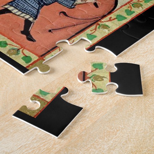 Dropping Rocks, 14e-eeuwse Codex Manesse Legpuzzel (Zijkant)