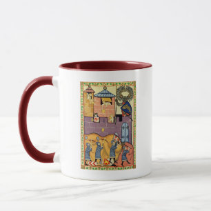 Dropping Rocks, 14e-eeuwse Codex Manesse Mok
