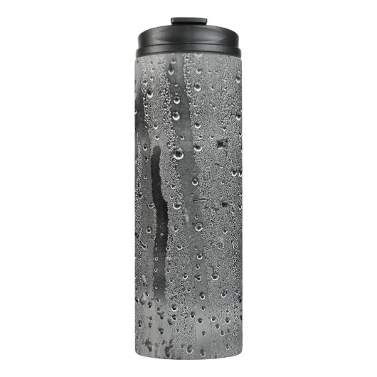Drops of rain on window thermosbeker (Voorkant)