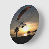 Dropzone in Dusk Adventure Paraglider Art Ronde Klok (Hoek)