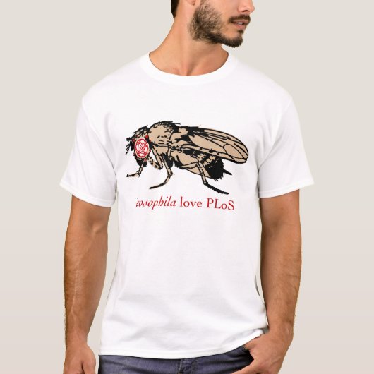 Drosophila Love PLoS T-shirt (Voorkant)