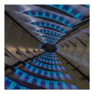 Droste van een bord van het gas op glanzende poste perfect poster