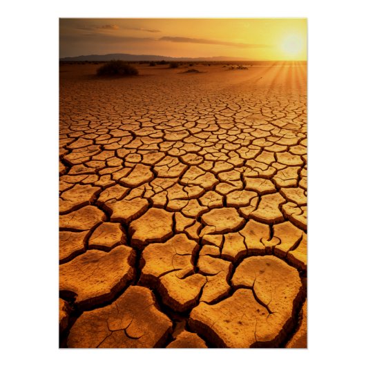 Drought Sunset Perfect Poster (Voorkant)
