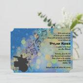 DROUMMER BOY Bar Mitzvah Invitation (Debout devant)