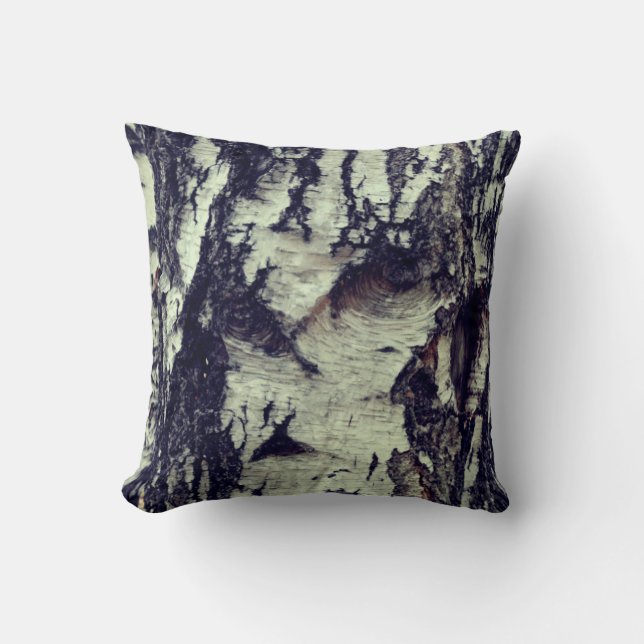 Drow Cushion Birch Tree Close Kussen (Voorkant)