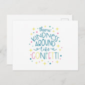 Drow Kindness like Confetti Briefkaart (Voorkant / Achterkant)