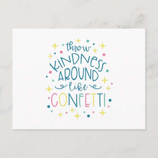 Drow Kindness like Confetti Briefkaart (Voorkant)