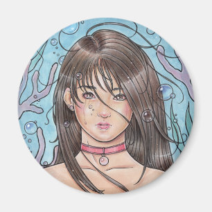 Drown Mermaid Magnet Magneet