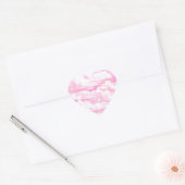 droy Happy Pink Clouds Hart Sticker (Envelop)