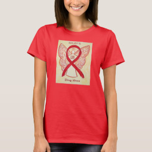 Drug Abuse Rood bewustzijn Aangepast Shirt