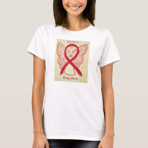 Drug Abuse Rood bewustzijn Aangepast Shirt
