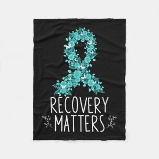 Drug Alcohol Recovery is een verslavingsbewustzijn Fleece Deken
