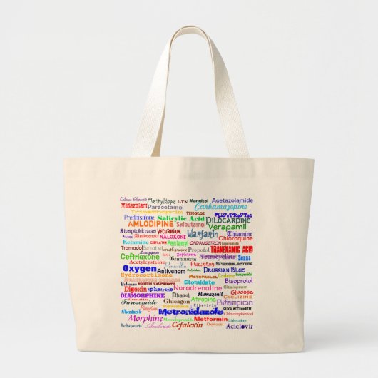 Drug Bag Grote Tote Bag (Voorkant)