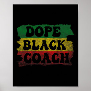 Drug Black Coach Afro-Amerikaanse zwarte geschiede Poster