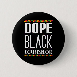 Drug Black Counselor Black Geschiedenis Maand Ronde Button 5,7 Cm