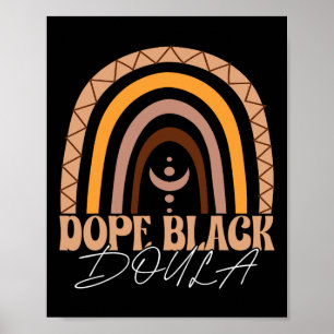 Drug Black Doula Afro-Amerikaanse vroedvrouw Geboo Poster