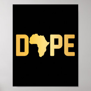 Drug Black History Month Melanin Poppin Proud Zwar Poster