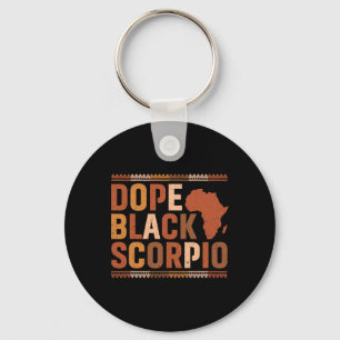 Drug Black Scorpio Melanine Afro-Amerikaanse Gesch Sleutelhanger
