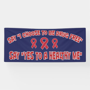 Drug Free Healthy Me Red Ribbon Promotie Banner