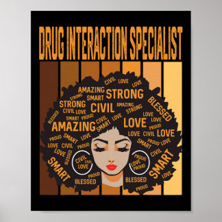 Drug Interaction Specialist Black History Month Pr Poster