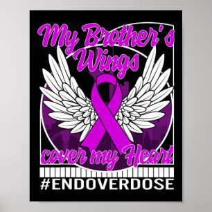 Drug Overdosis Bewustzijn Mijn Broer's Vleugels Co Poster