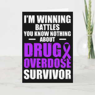Drug Overdosis Bewustzijn Warrior Overlevende 13 Kaart