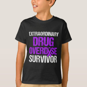 Drug Overdosis Bewustzijn Warrior Overlevende 24 T-shirt