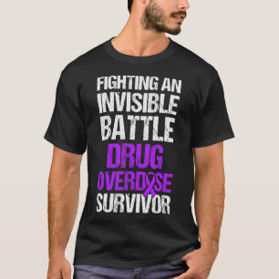 Drug Overdosis Bewustzijn Warrior Overlevende 43 T-shirt
