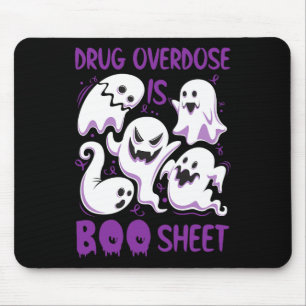 Drug Overdosis is Boo Sheet Paarse Boos Fun Hallow Muismat