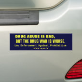 DRUG WAR, LEGALIZE BUMPERSTICKER (Op auto)