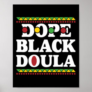 Drug Zwart Doula Afro-Amerikaanse geschiedenis Job Poster