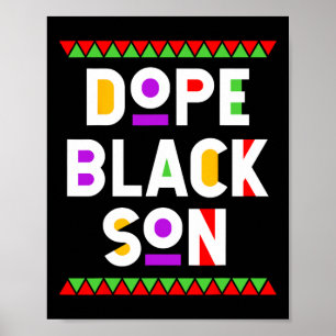 Drug Zwarte Zoon Afro-Amerikaanse Zwarte Geschiede Poster