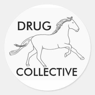 Drughorse Collective 3 Ronde Sticker