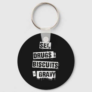 Drugs Biscuits En Jus Grappige Volwassene Quote Sleutelhanger