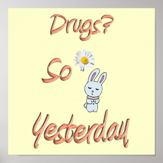 Drugs - Gisteren dus Poster (Voorkant)