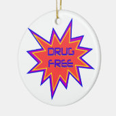 Drugsvrij Keramisch Ornament (Links)