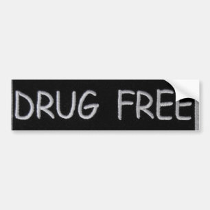 DRUGVRIJ BUMPERSTICKER