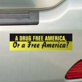 Drugvrije Amerikaanse Bumpersticker (Op auto)