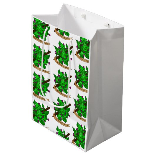 Druid Dice Design Medium Cadeauzakje (Voorkant Gekanteld)