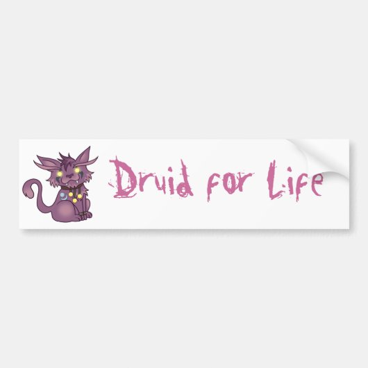 Druid for Life Bumpersticker (Voorkant)