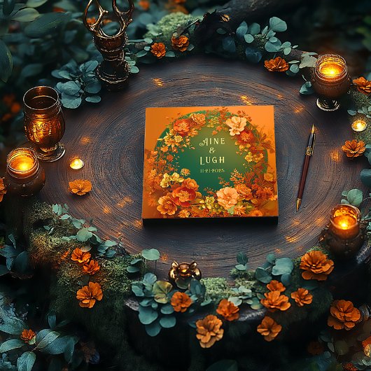 Druid Hills Gold Foil Mariage livre d'or