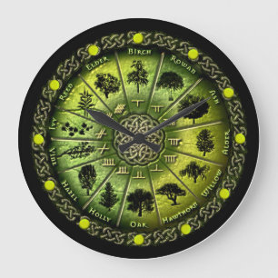 Druid Tree Calendar & Ogham horloge ou montre